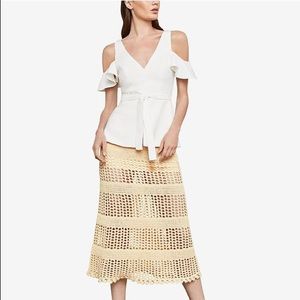 bcbgmaxazria Cold Shoulder Peplum Blouse